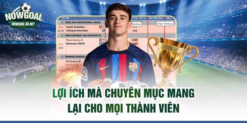 Lợi ích mà chuyên mục mang lại cho mọi thành viên